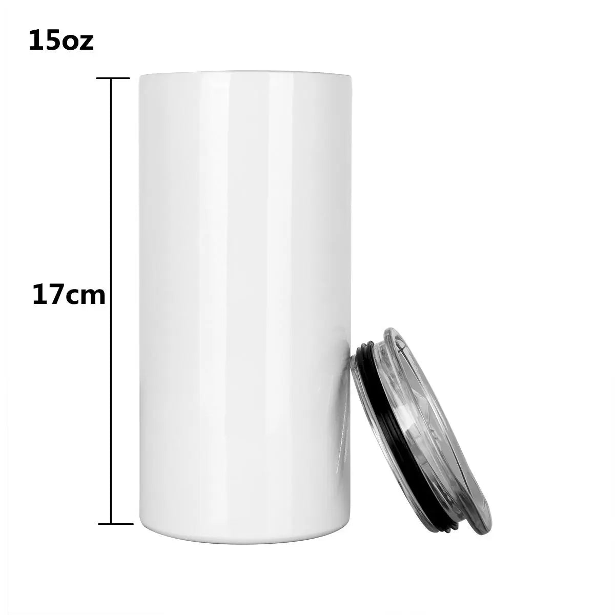 15 oz Straight Sublimation Skinny Tumbler