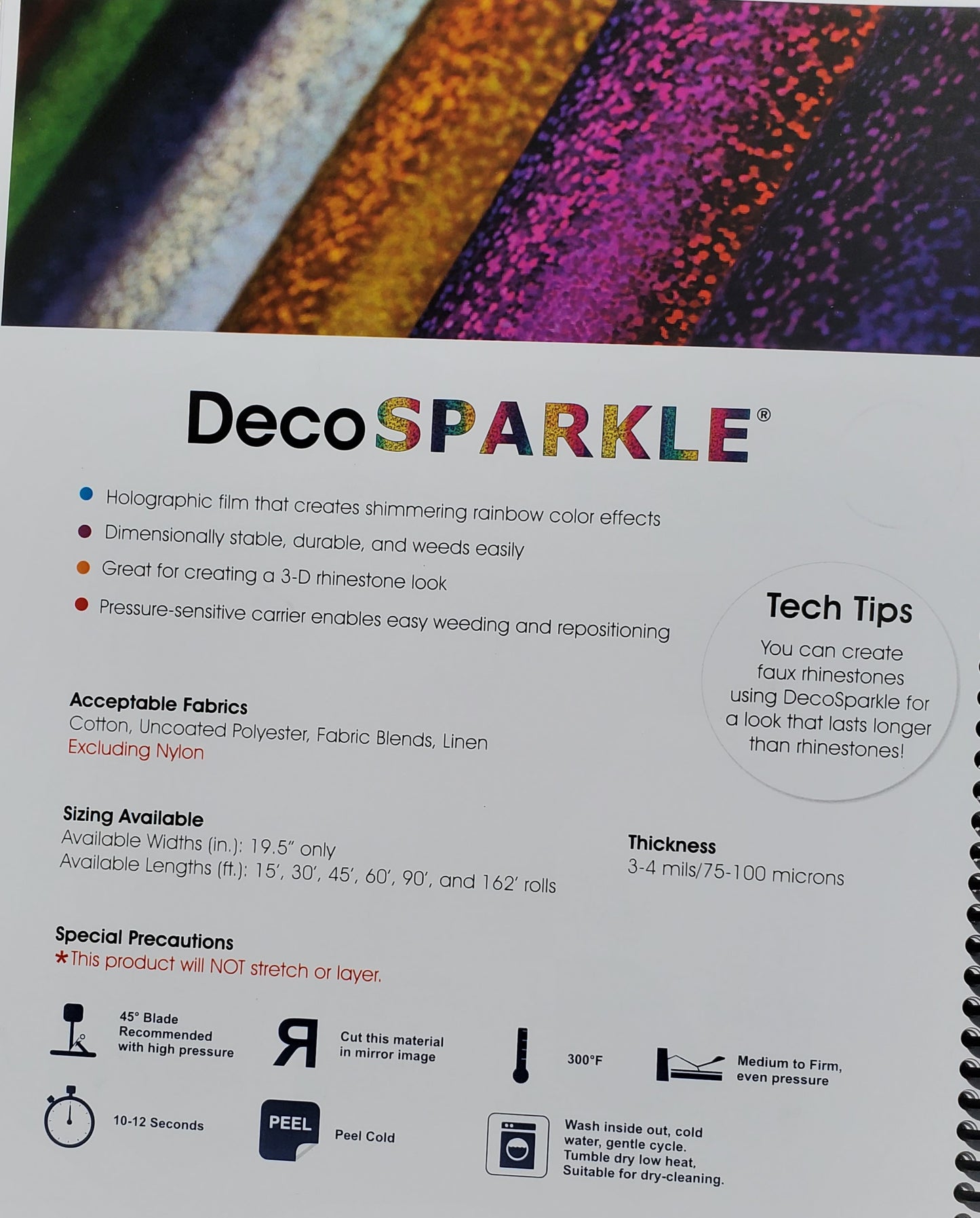 DECOSPARKLE® Holographic HTV