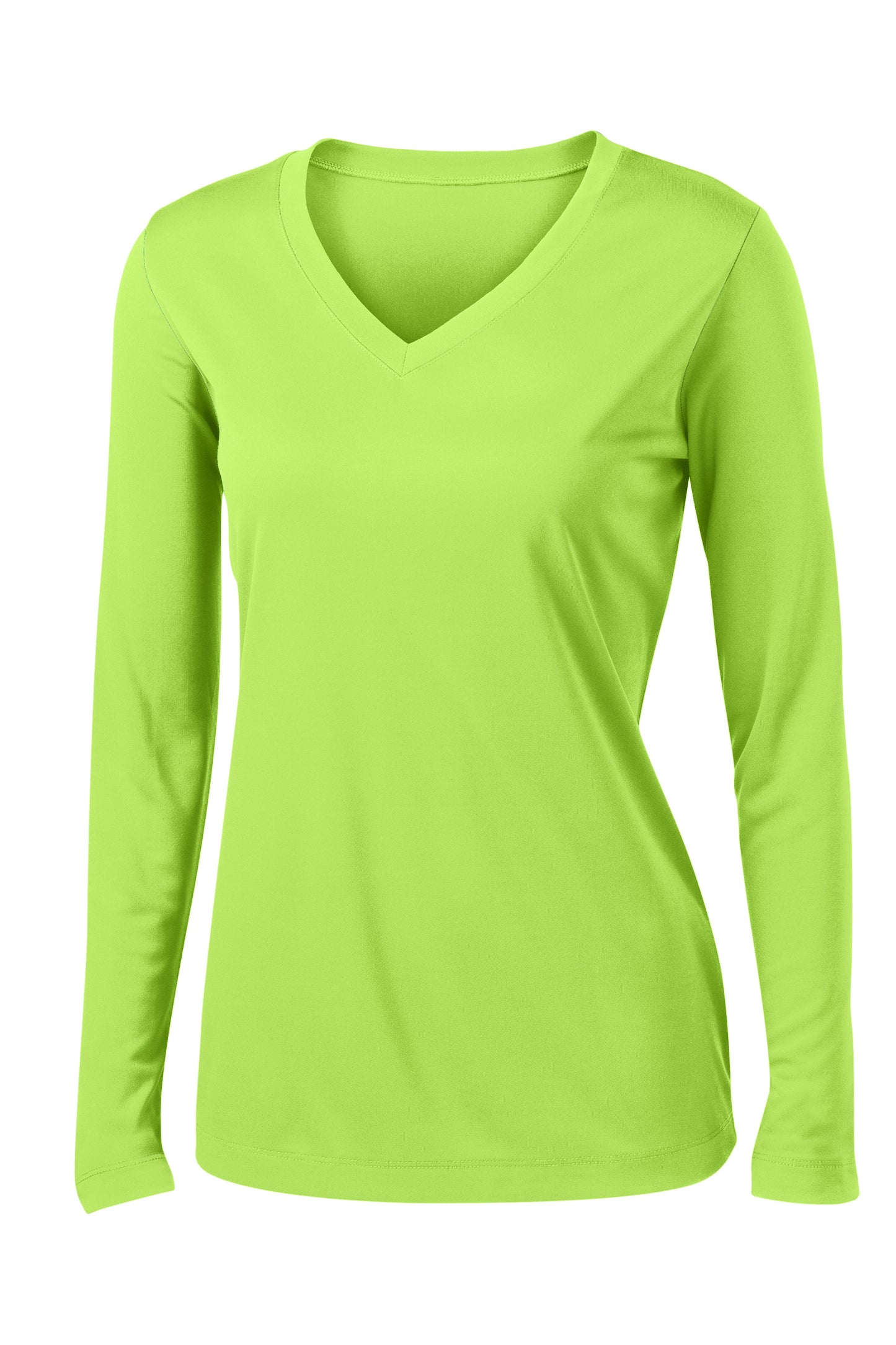 Sport-Tek® Women's Long Sleeve - Lime Shock