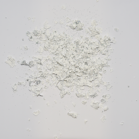 White Glitter Screen Print Confetti