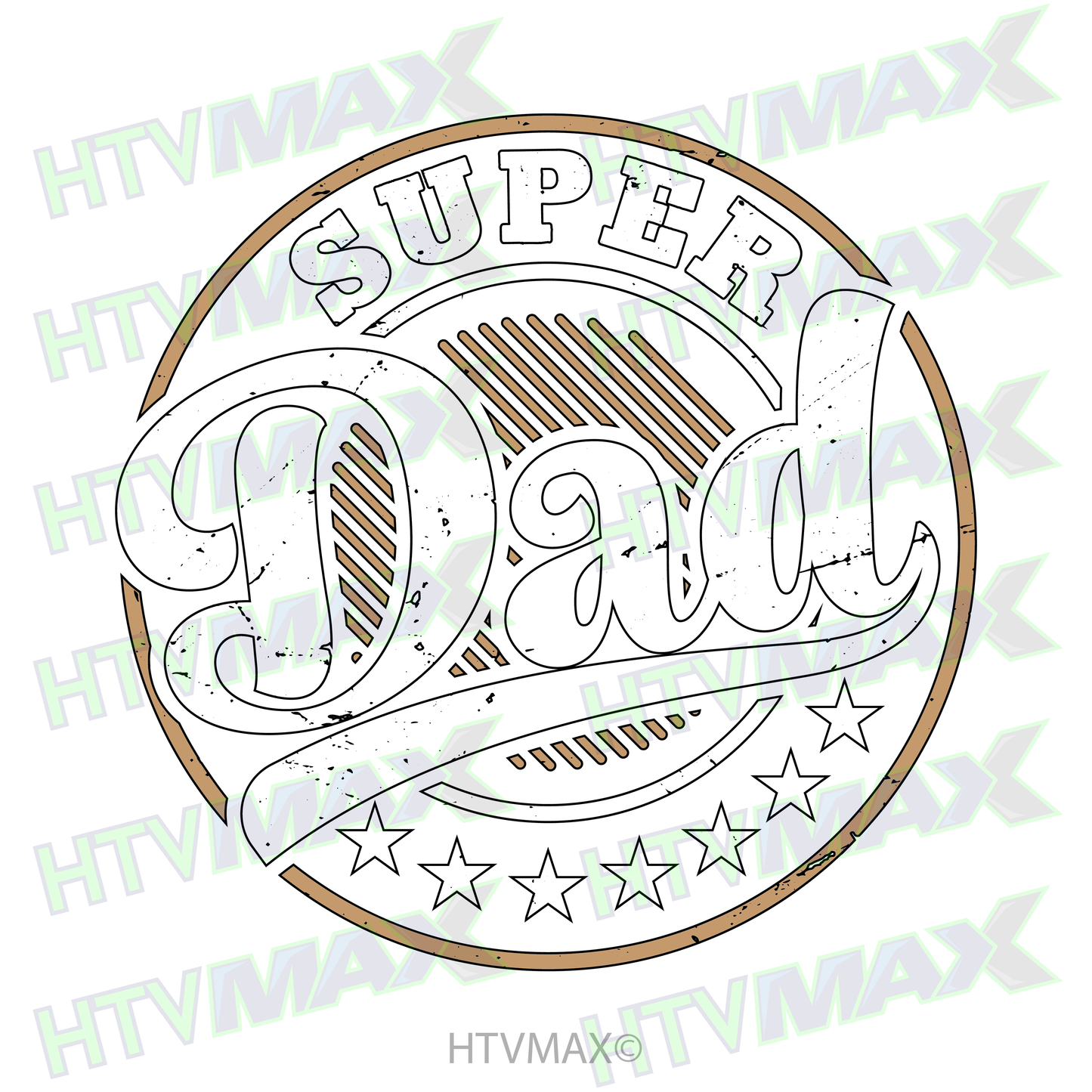 Super Dad Stamp